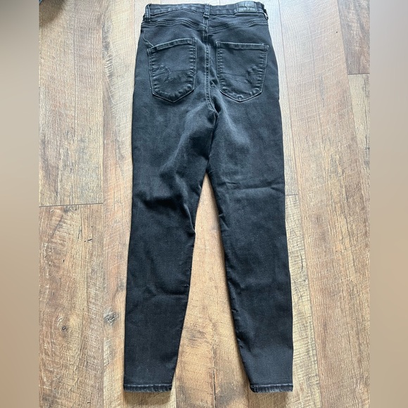 American Eagle Outfitters Black Ripped Skinny Jeans - Picture 3 of 6
